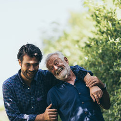 James and his father